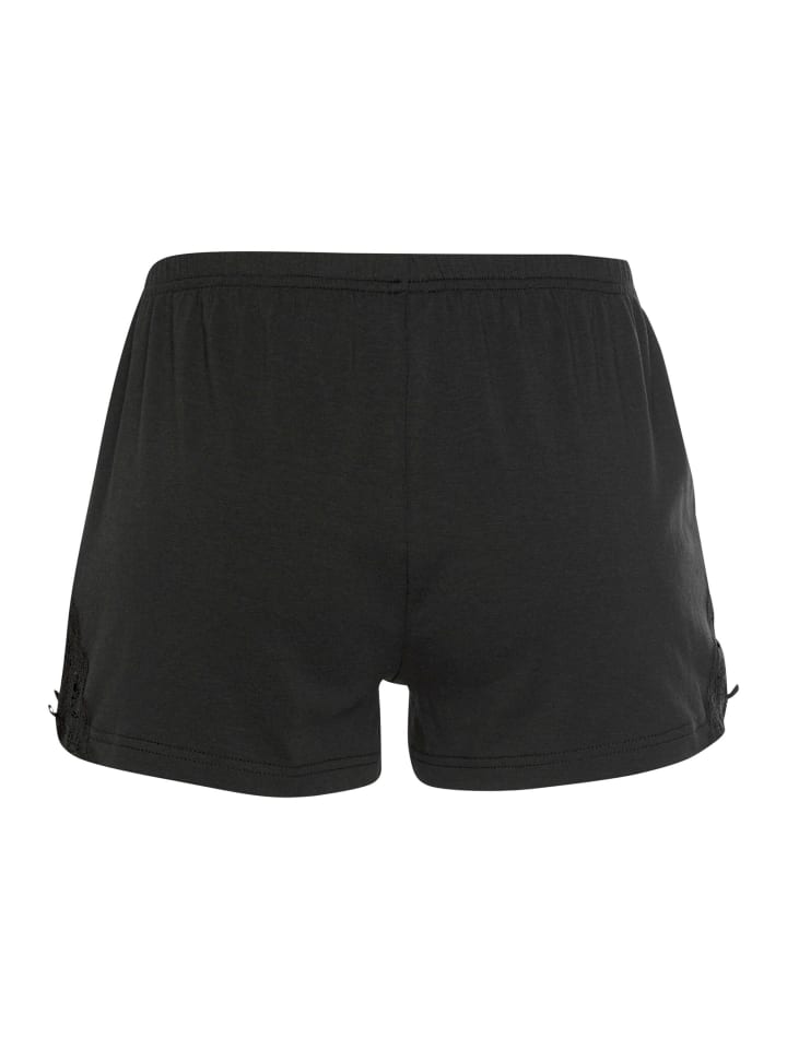 LASCANA Shorts in schwarz günstig kaufen