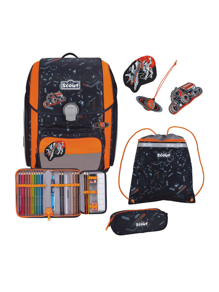 Scout Scout Genius Schulranzen-Set 4 teilig DIN Space Data günstig kaufen onesize