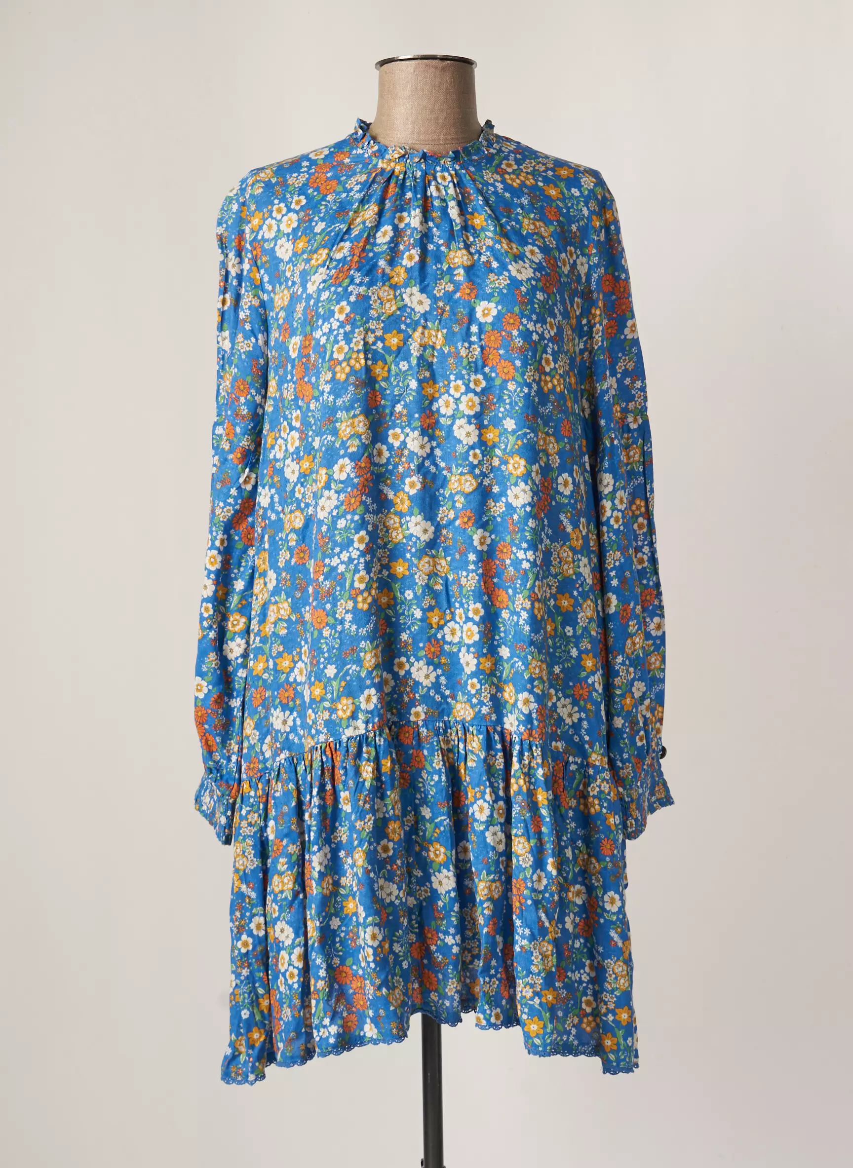 Superdry Robes Courtes Femme couleur bleu