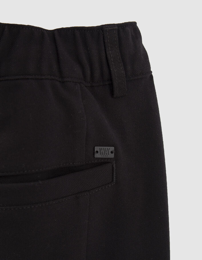 Pantalon BATTLE noir esprit jogging garçon