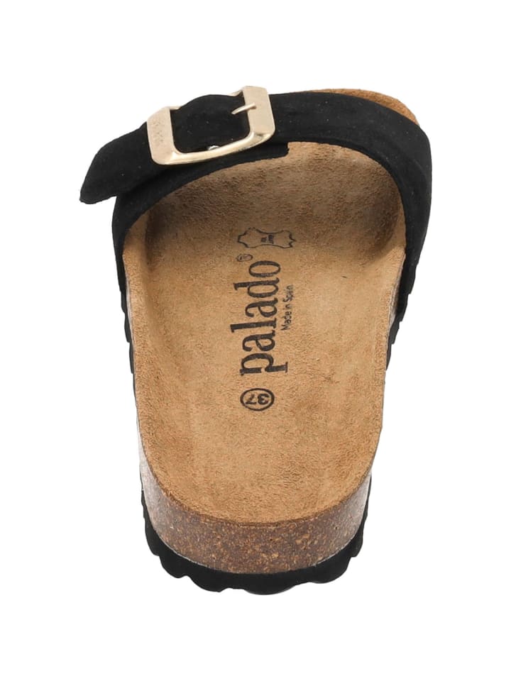 palado Pantoletten in schwarz velours günstig kaufen