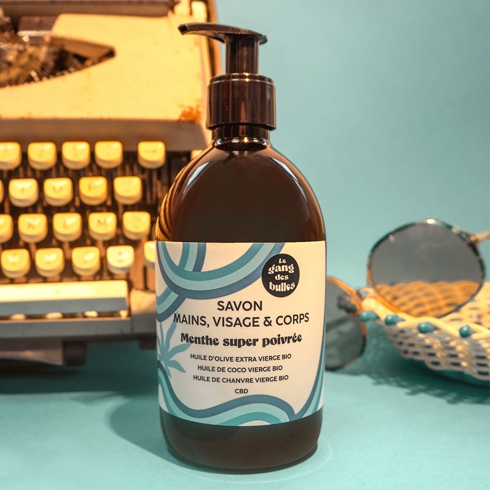 Savon pour les mains, le visage et le corps The Bubble Gang – Menthe poivrée intense