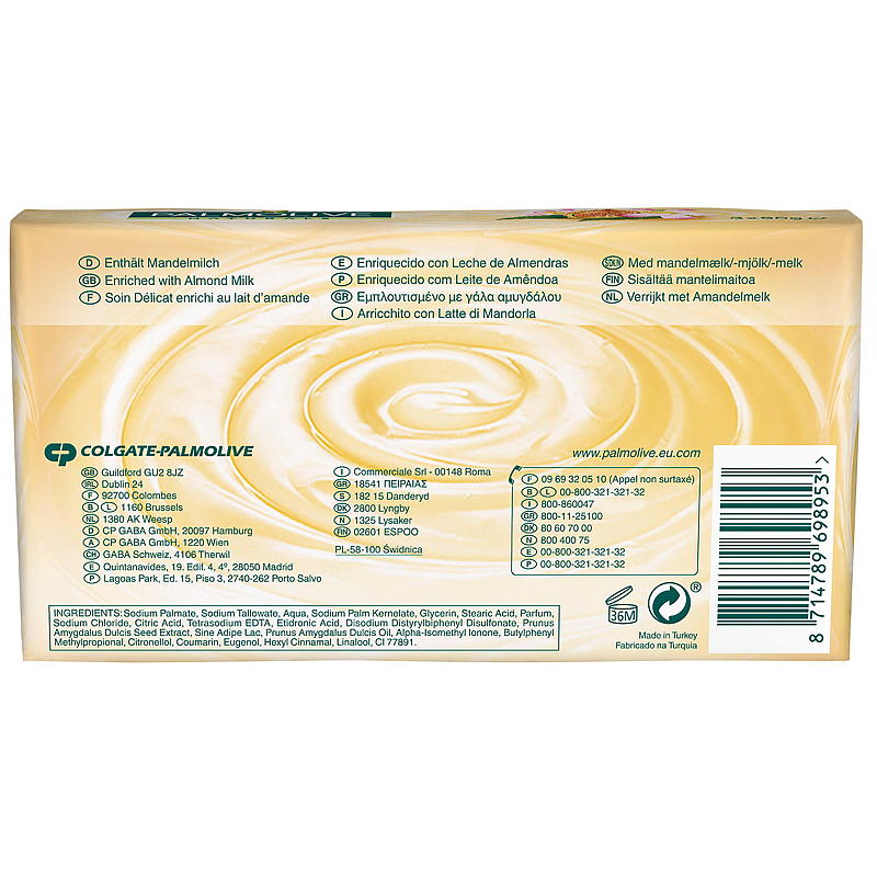 Palmolive Palmolive 3-pk såpe, mandelmelk