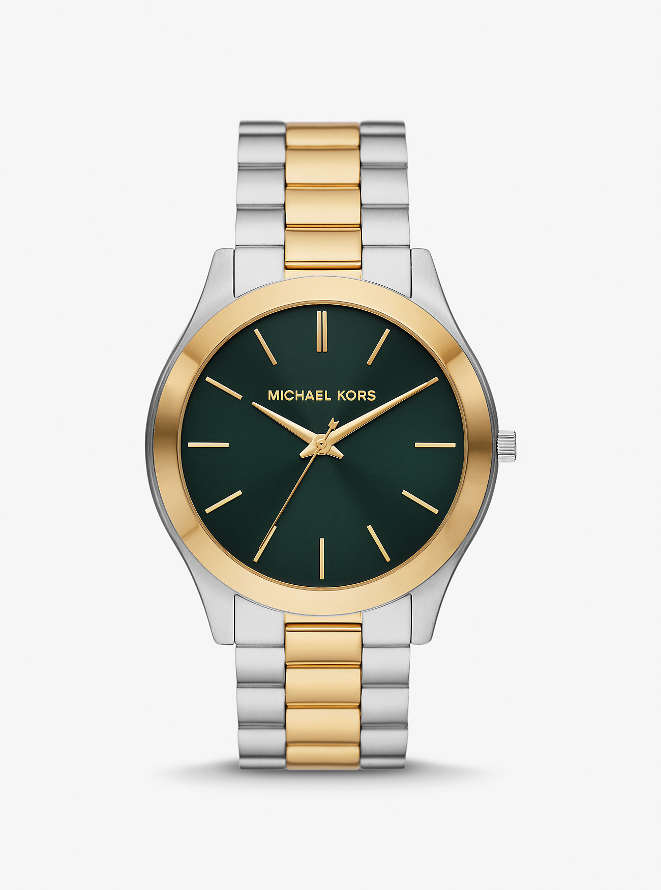 Oversized Slim Runway Two-Tone Watch - TWO TONE