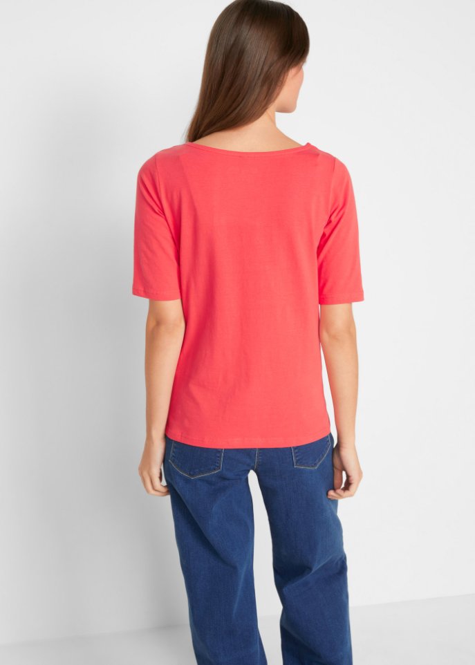 U-Boot-Ausschnitt-Shirt