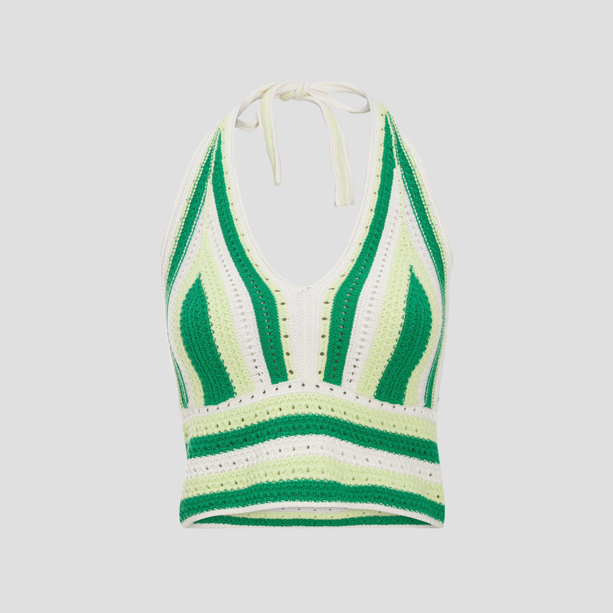 Débardeur crochet vert femme | Cache Cache
