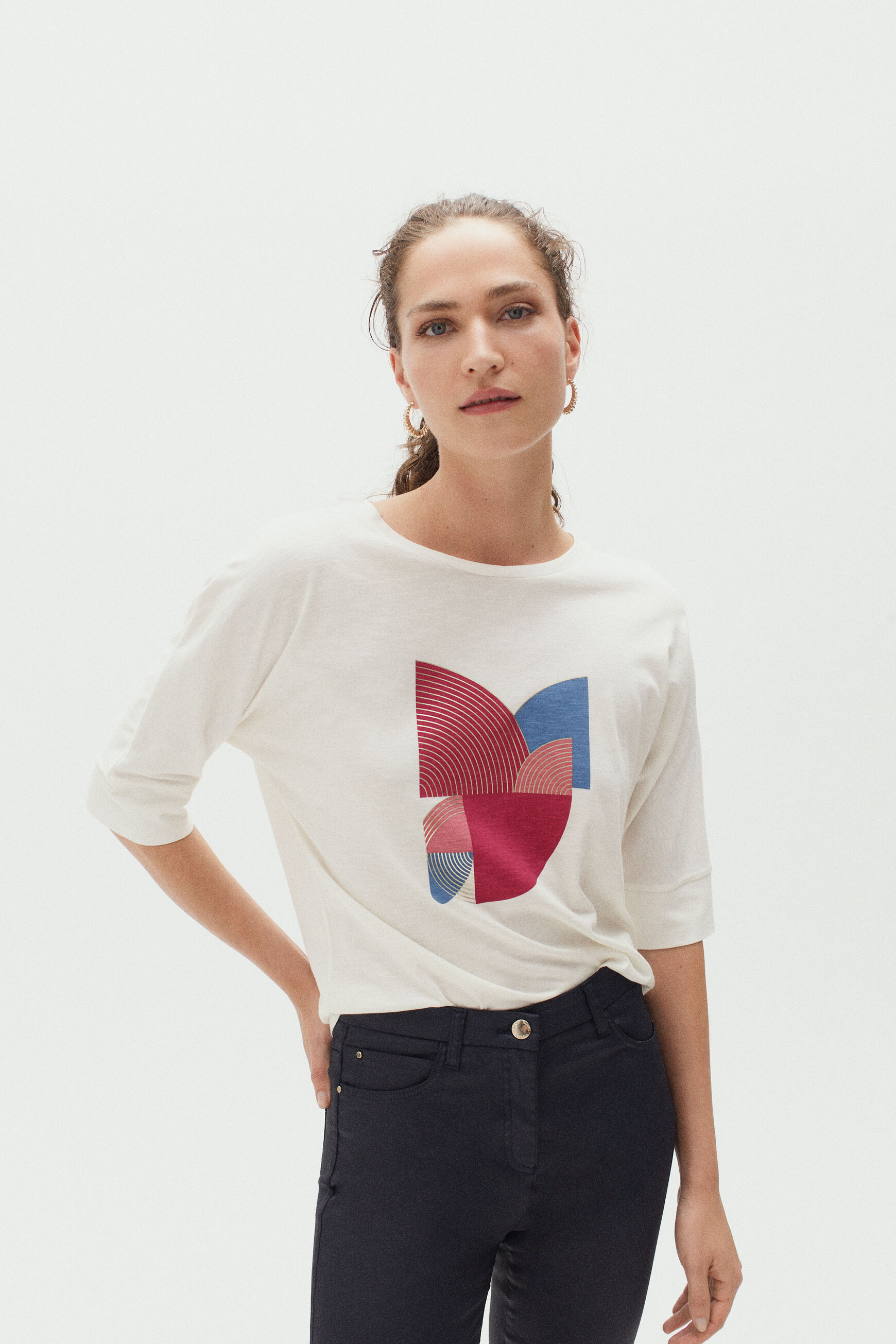 t-shirt susan ivoire femme