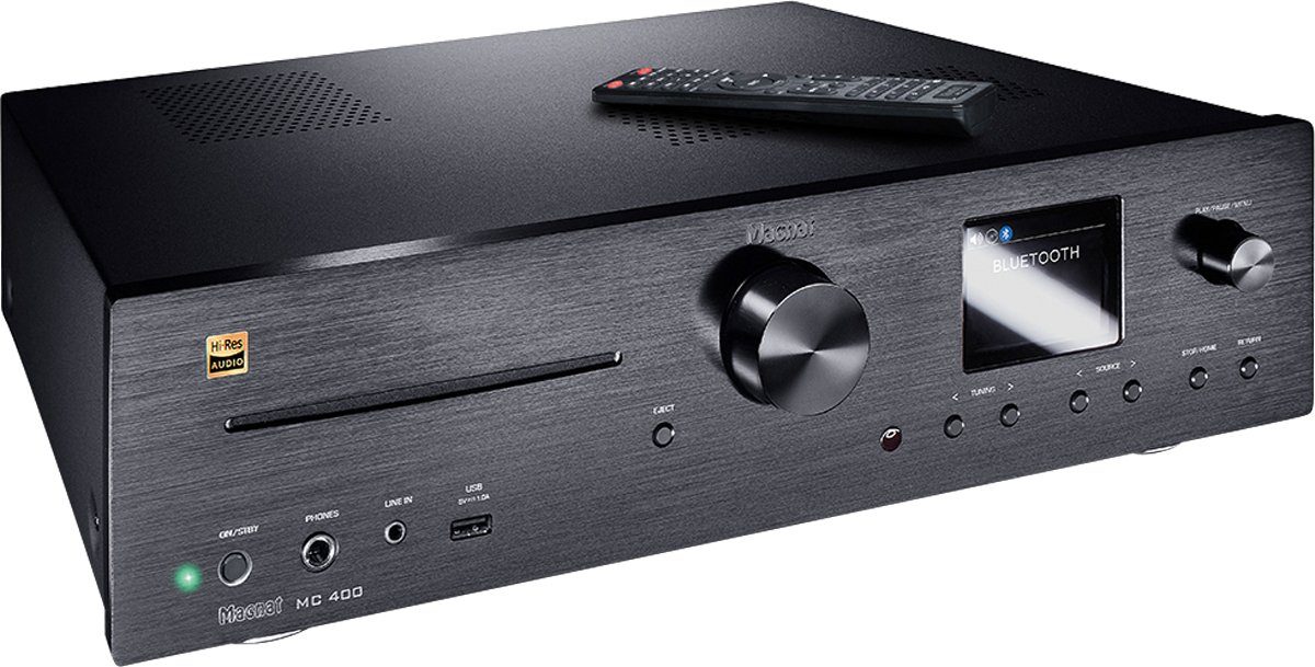 Magnat MC 400 7.1-Kanal-AV-Netzwerk-Receiver (Bluetooth®-5.0-Eingang unterstu?tzt den neuen High-End-Audiostandard Qualcomm® aptX HD)