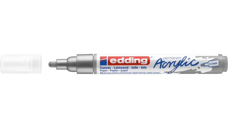 edding Acrylmarker 5100 medium silber silber