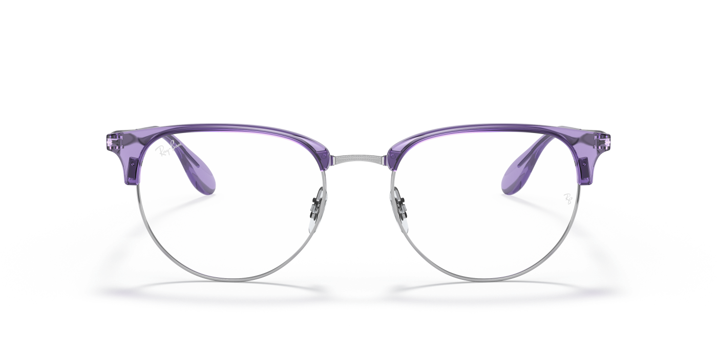 RB6396 OPTICS - Violet transparent lucios pe argintiu
