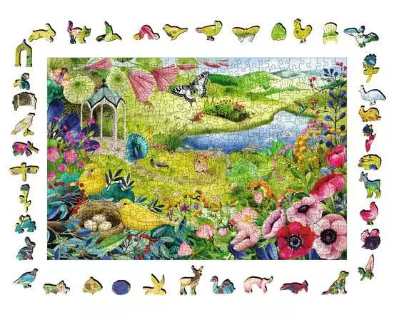 Puzzle 500 Teile - Wilder Garten