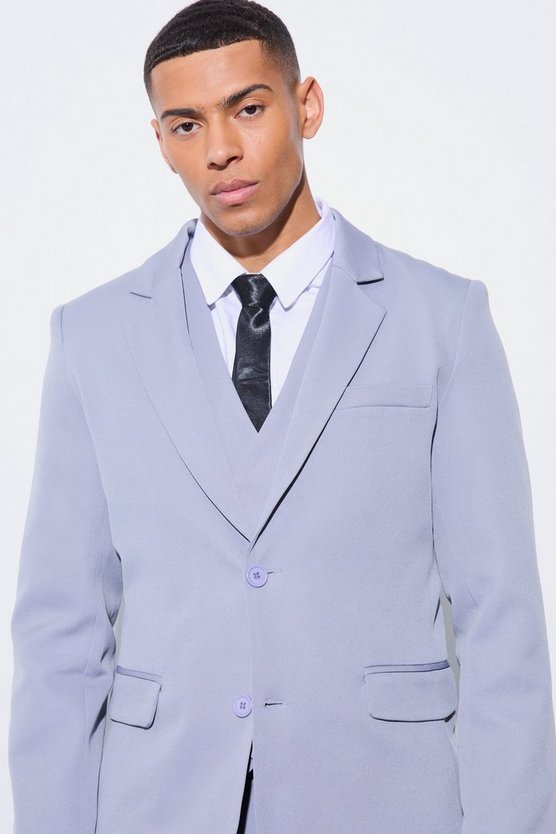 Einreihiger Slim-Fit Blazer