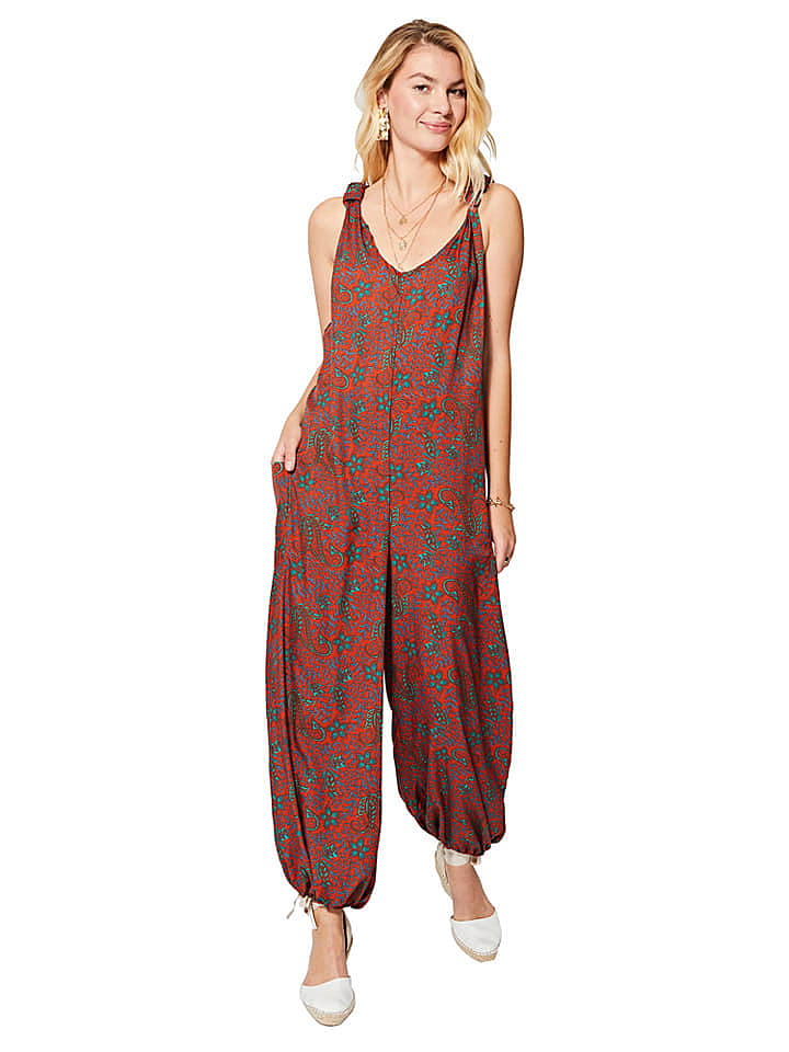Ipanima Jumpsuit in Rot/ Grün günstig kaufen 34-40