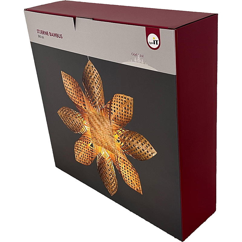Home Stjerne 45 cm LED bambus natur