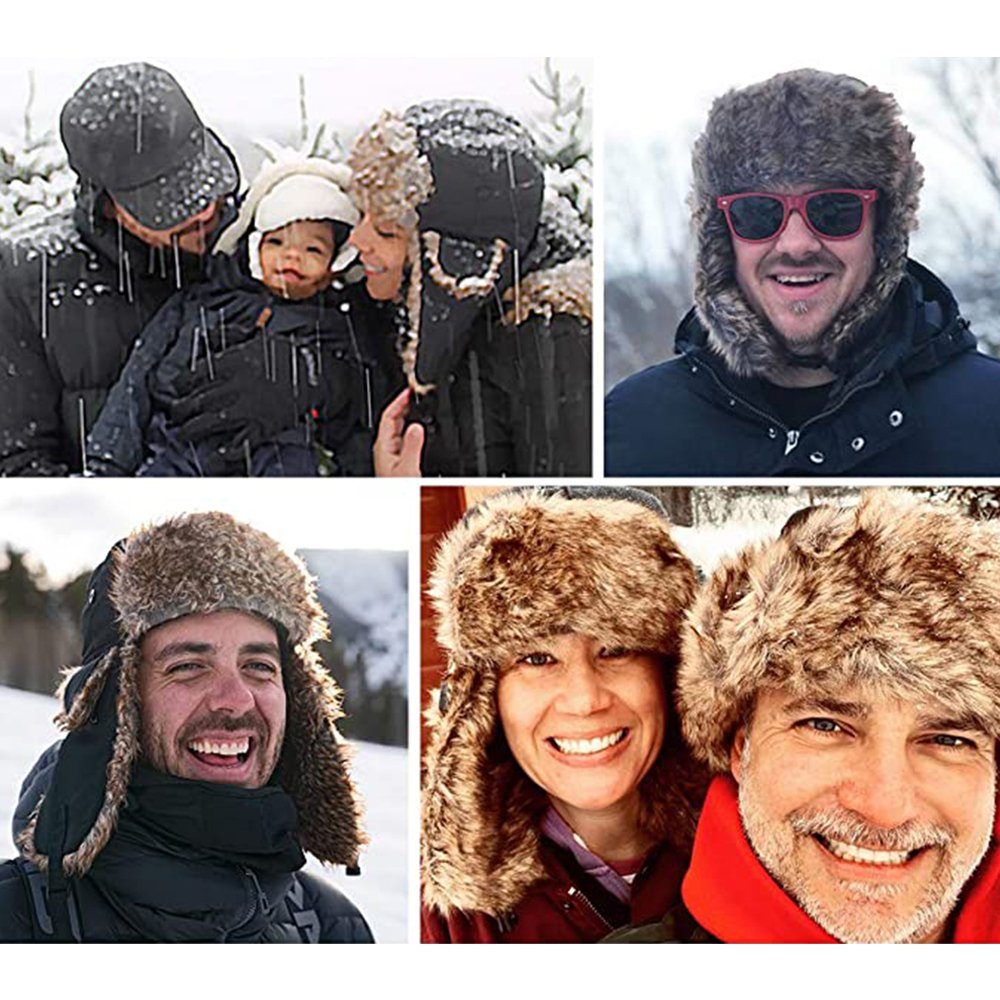 FeelGlad Winterschutzhaube Männer und Frauen im Winter warmer Hut