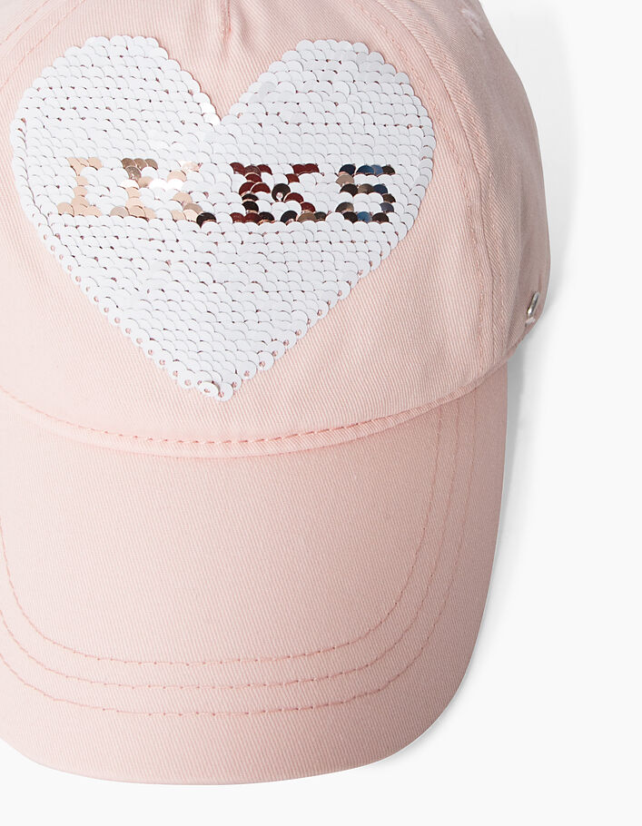 Casquette rose fille