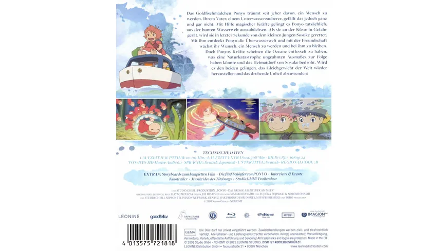Ponyo - Das grosse Abenteuer am Meer - White Edition