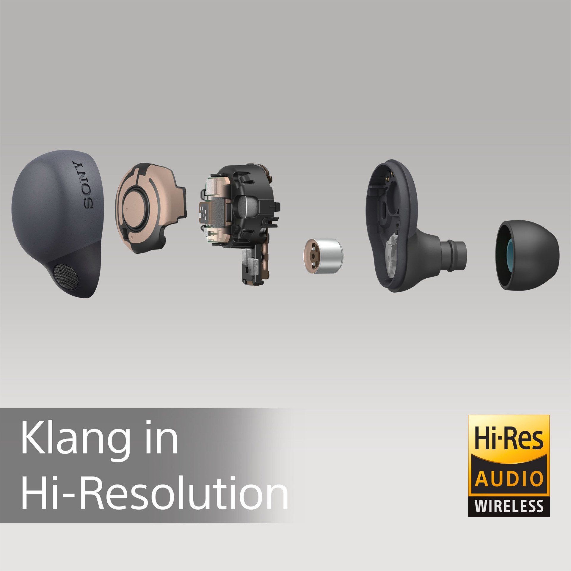 Sony LinkBuds S wireless In-Ear-Kopfhörer (Noise-Cancelling, True Wireless, Bluetooth, NFC, Noise Cancelling, Touch-Steuerung, 20 st. Akkulaufzeit)
