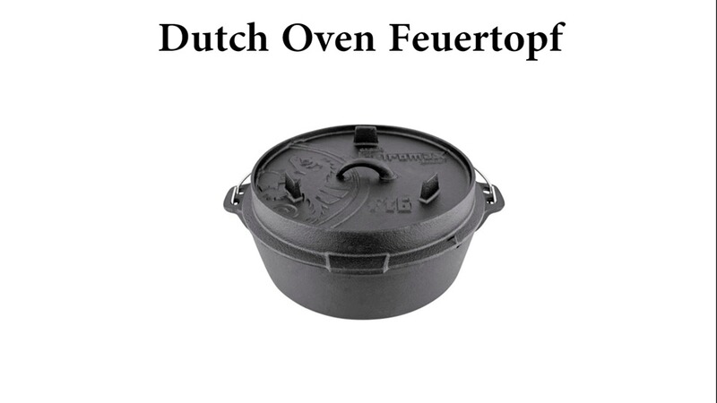 Petromax Dutch Oven Feuertopf mit Standfüßen