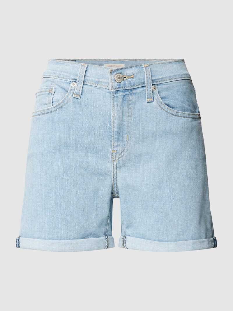 Jeansshorts im 5-Pocket-Design in blau