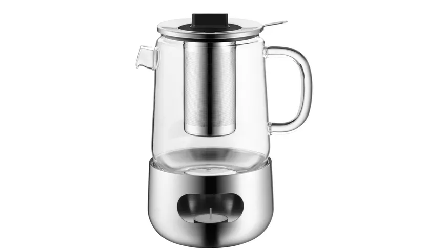WMF Teekanne 1,3l mit Teesieb und Stövchen Sensi Tea
