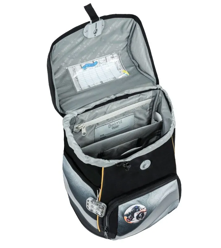 Belmil Premium Smarty Plus Schulra﻿nzen-Set 5-tlg - Black Grey