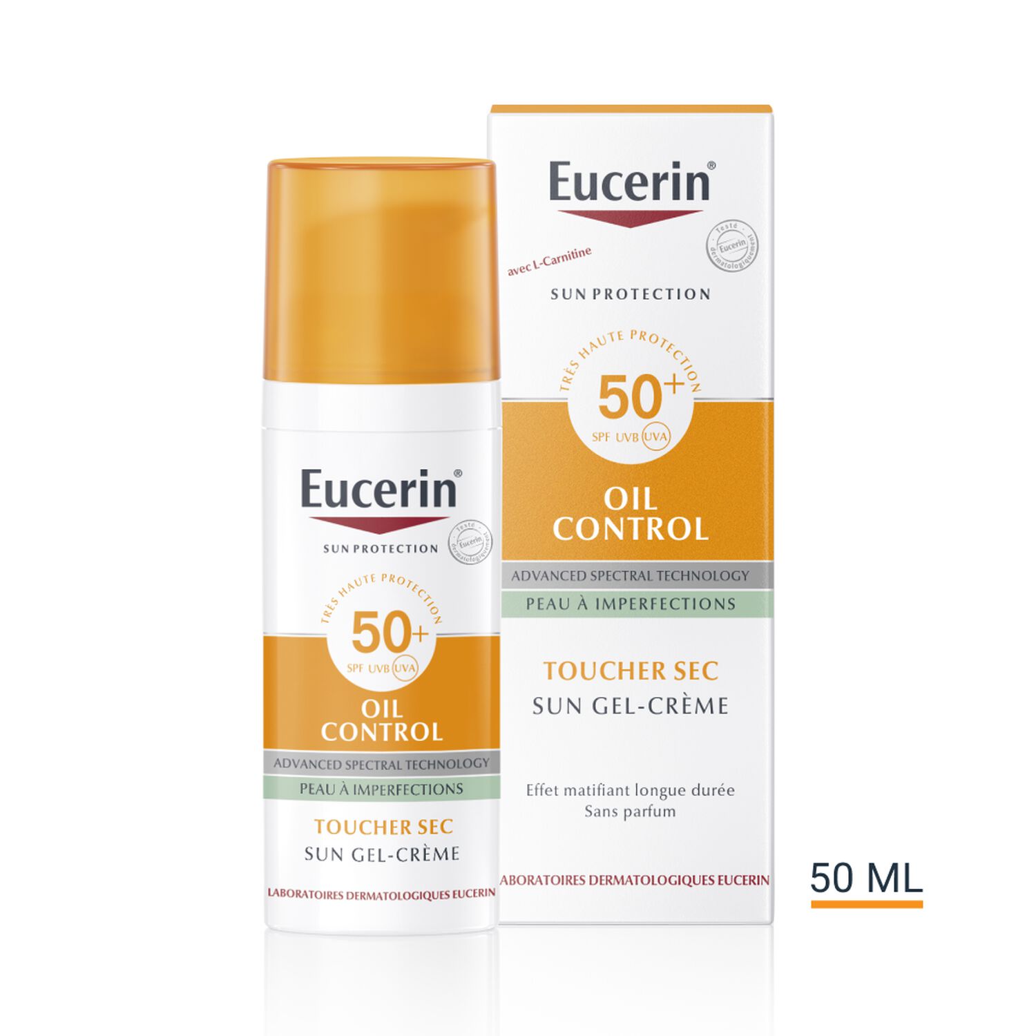 Eucerin Sun Oil Control SPF50+ Gel Crème - Peau à Imperfections
