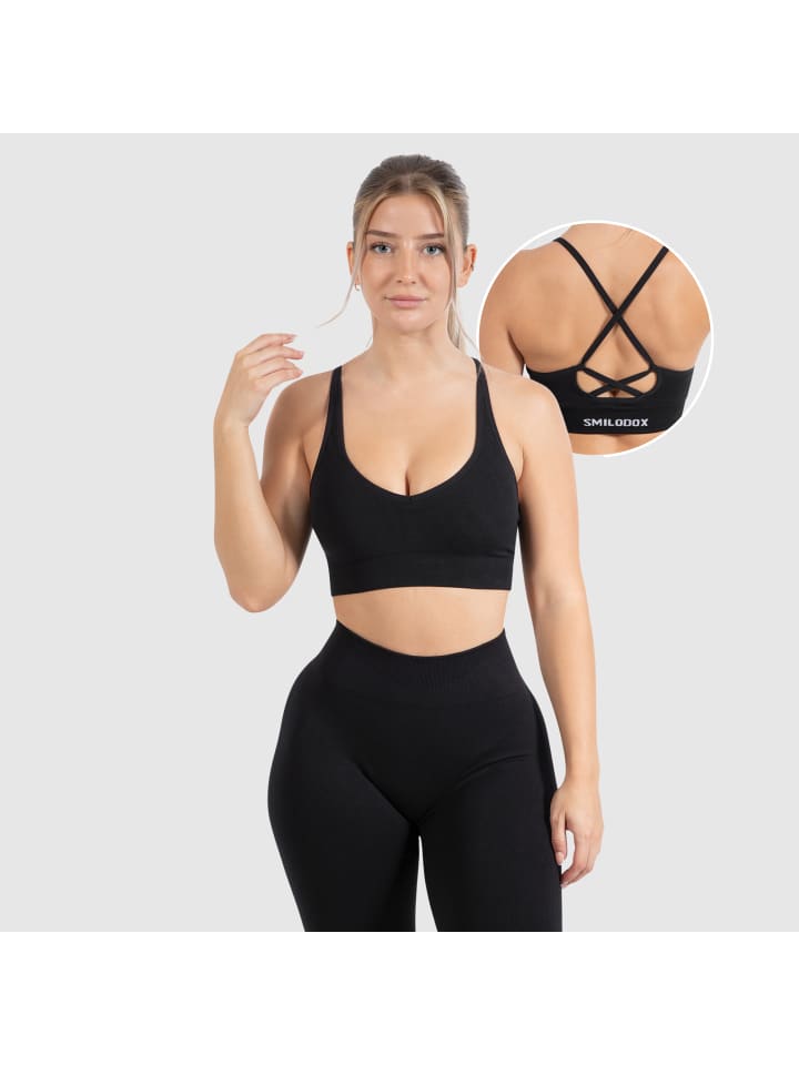 SMILODOX Sport BH Cetrina in Schwarz günstig kaufen
