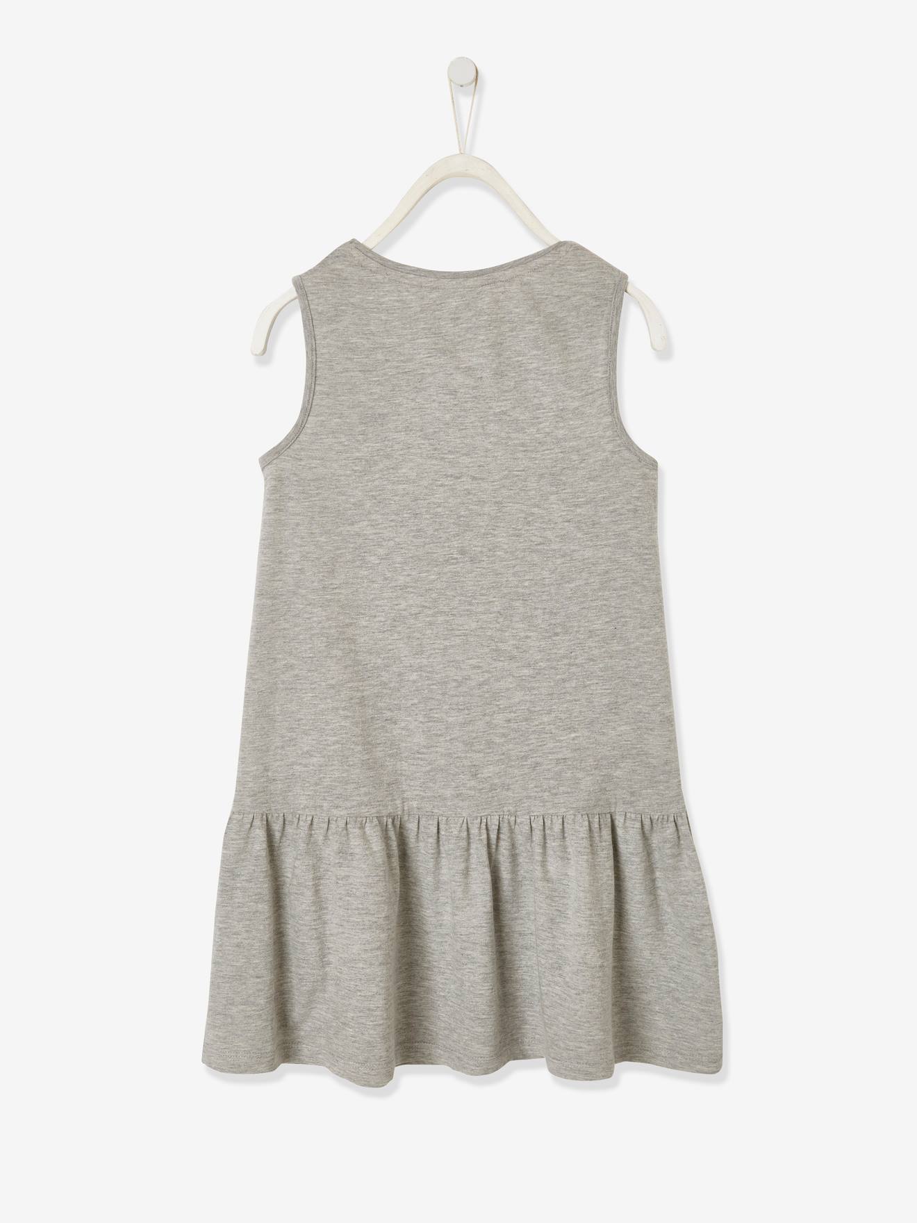 Robe fille DS Minnie® gris clair chiné