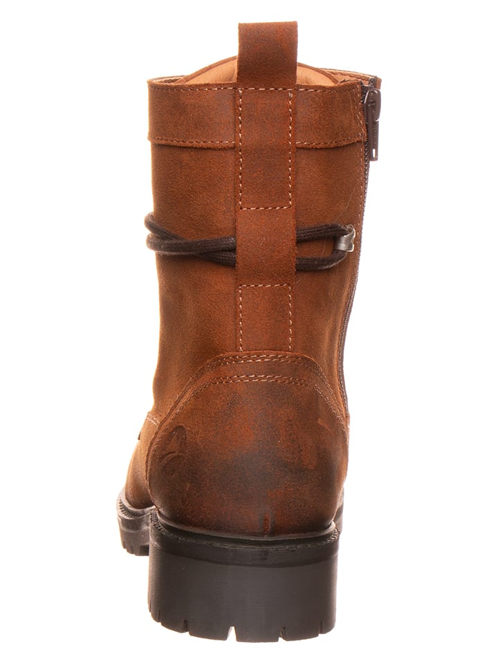 TRAVELIN' Leder-Boots in Hellbraun günstig kaufen