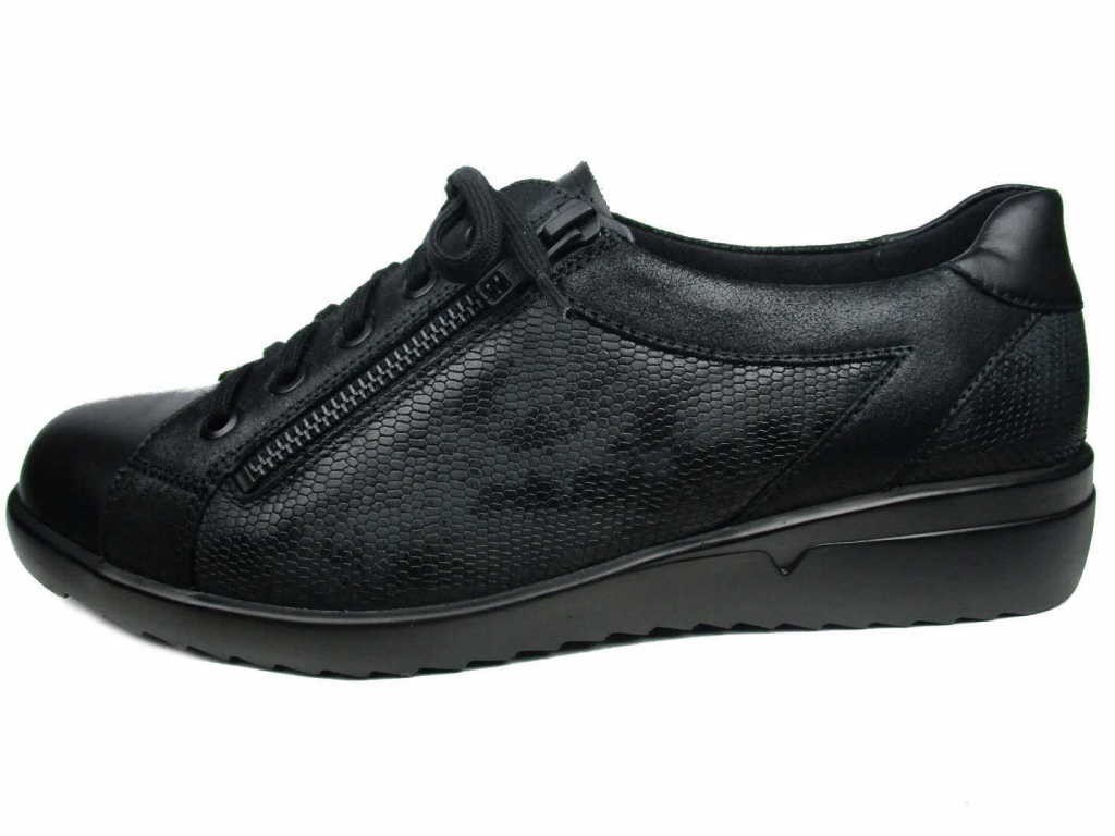 SOLIDUS Komfort Schnürer schwarz Maren