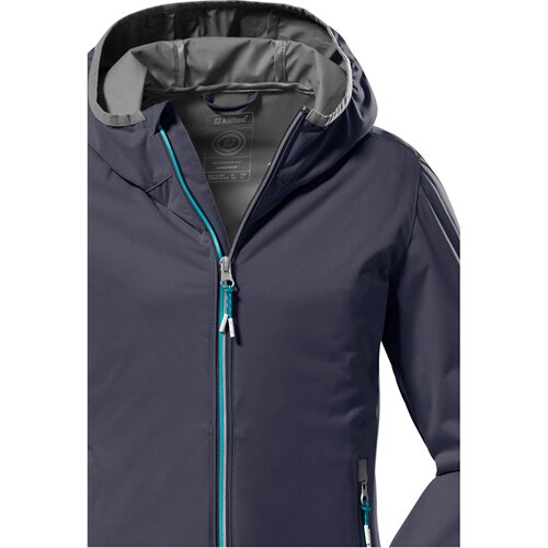 KINDER SOFTSHELL JACKE MIT KAPUZE, PACKBAR KOS 164 GRLS SFTSHLL JCKT