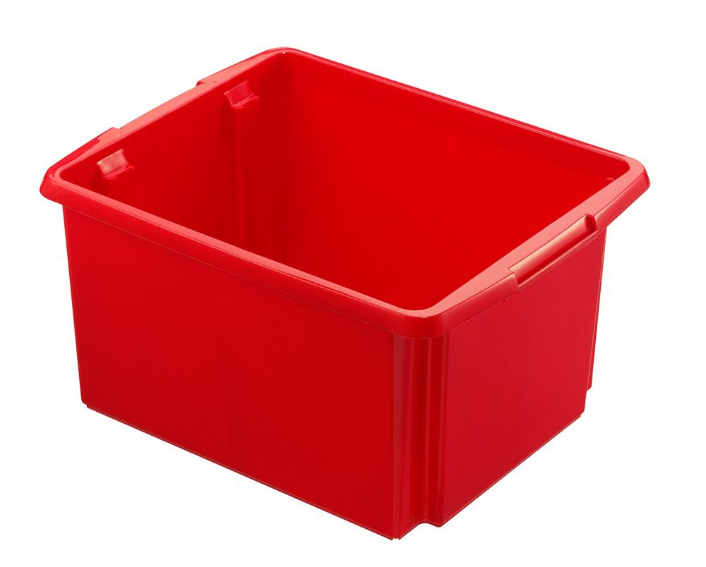 BRB Drehstapelbehälter 32 Liter, rot (10er Sparset)