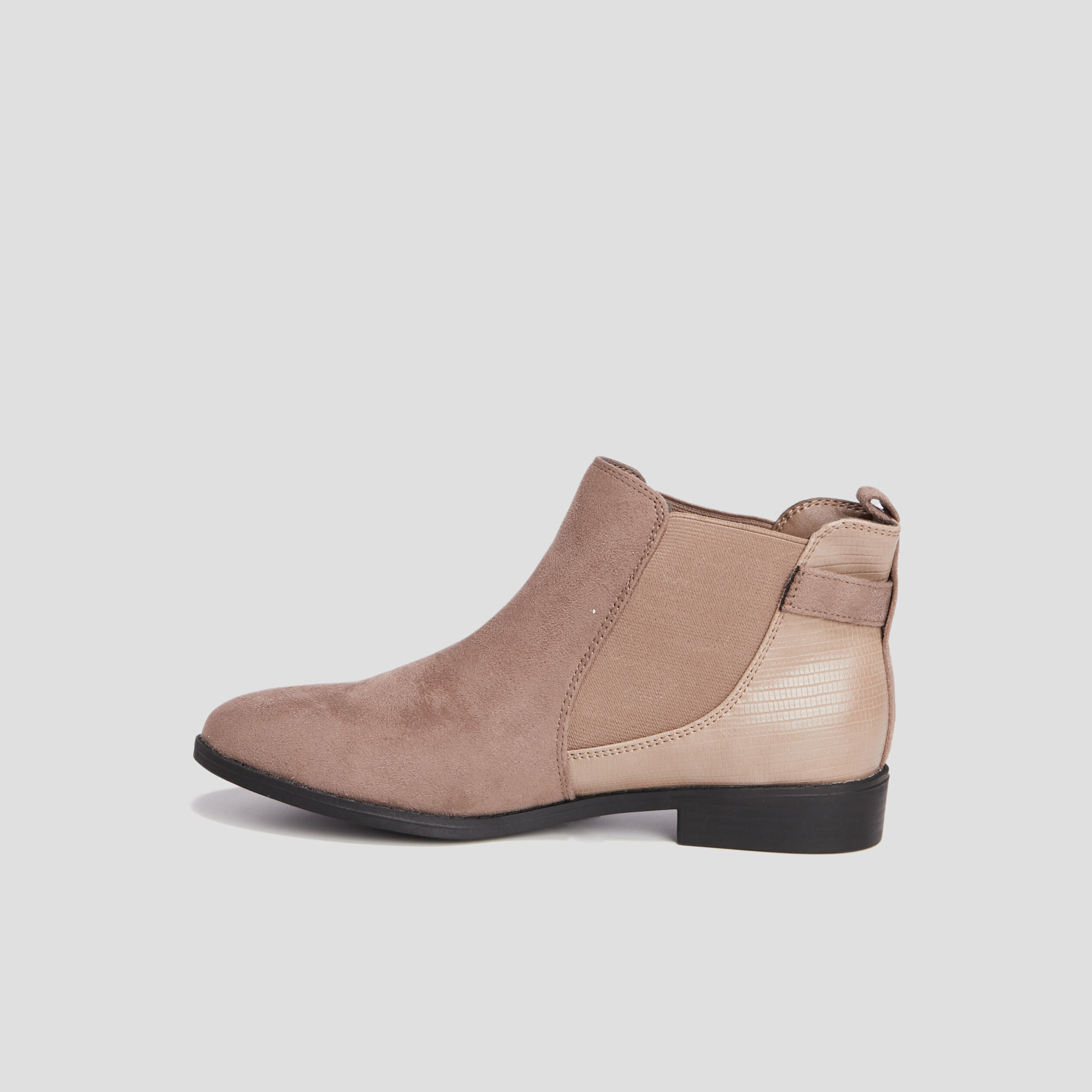 Bottines chelsea avec boucles taupe femme | La Halle