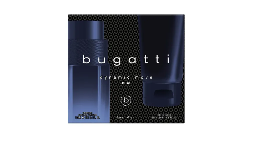 bugatti Dynamic Moveblue Eau de Toilette und Duschgel Geschenkpackung