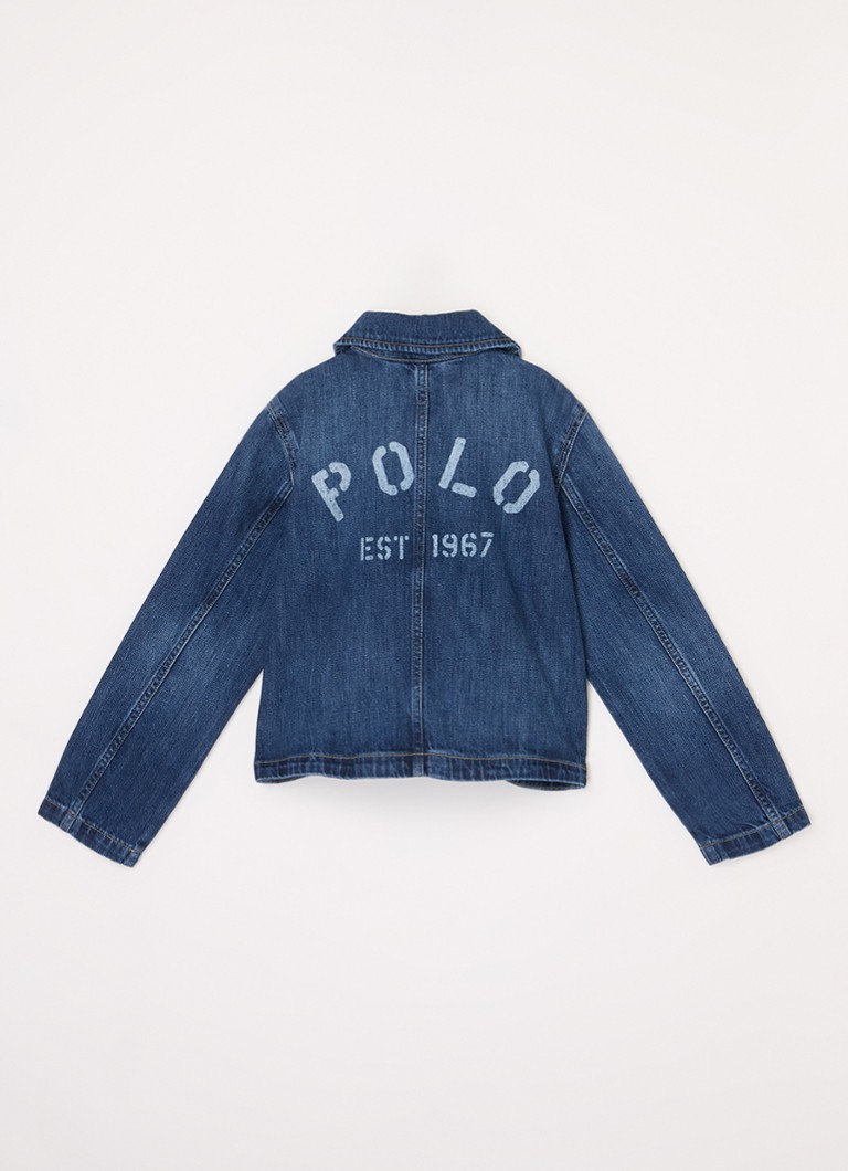 Jachetă din denim Ralph Lauren cu buzunare aplicate