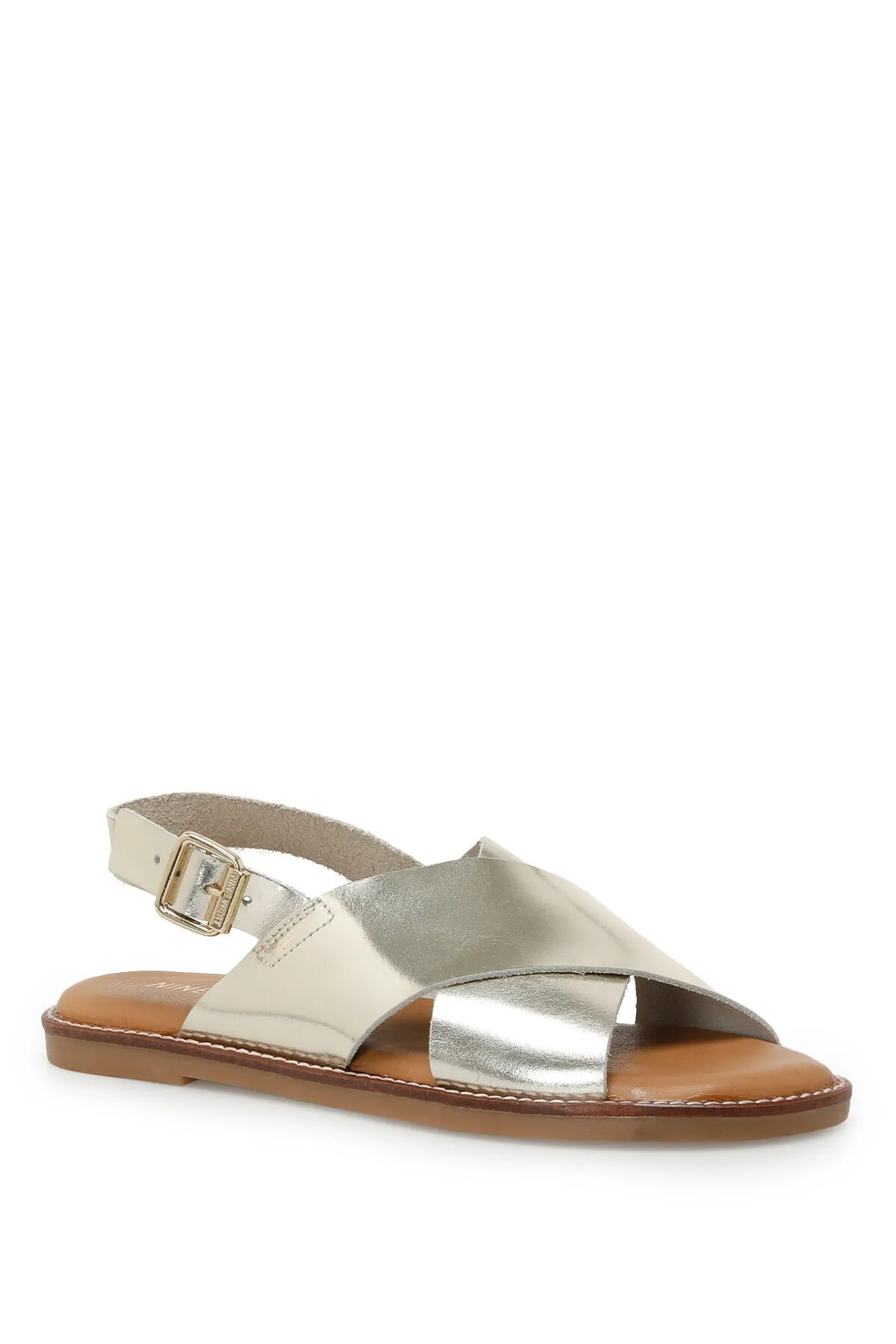 Nine West  OJUSTY 3FX Gold Damen Flache Sandalen