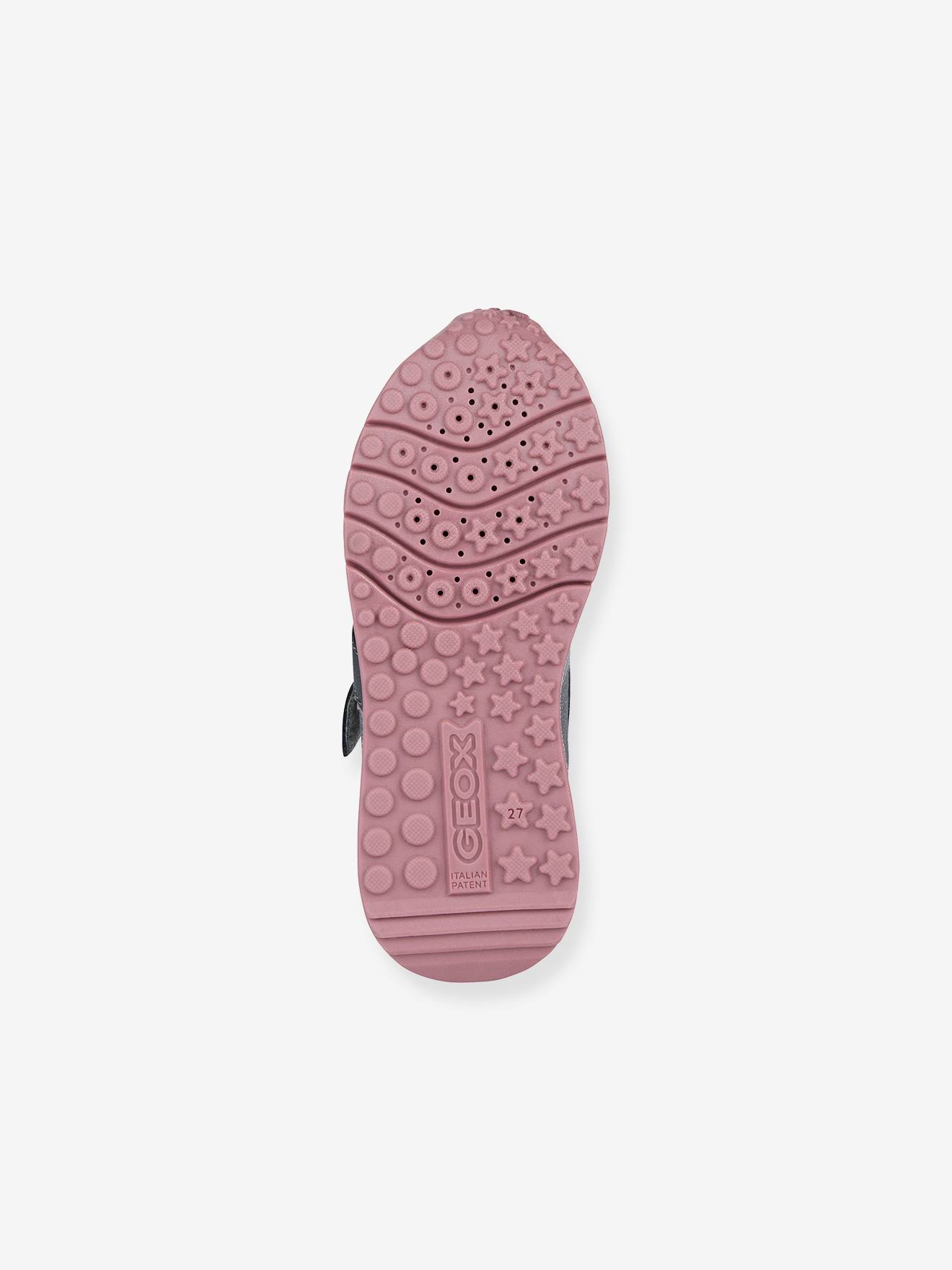 Baskets lacées et scratchées enfant J Fastics Girl GEOX® gris