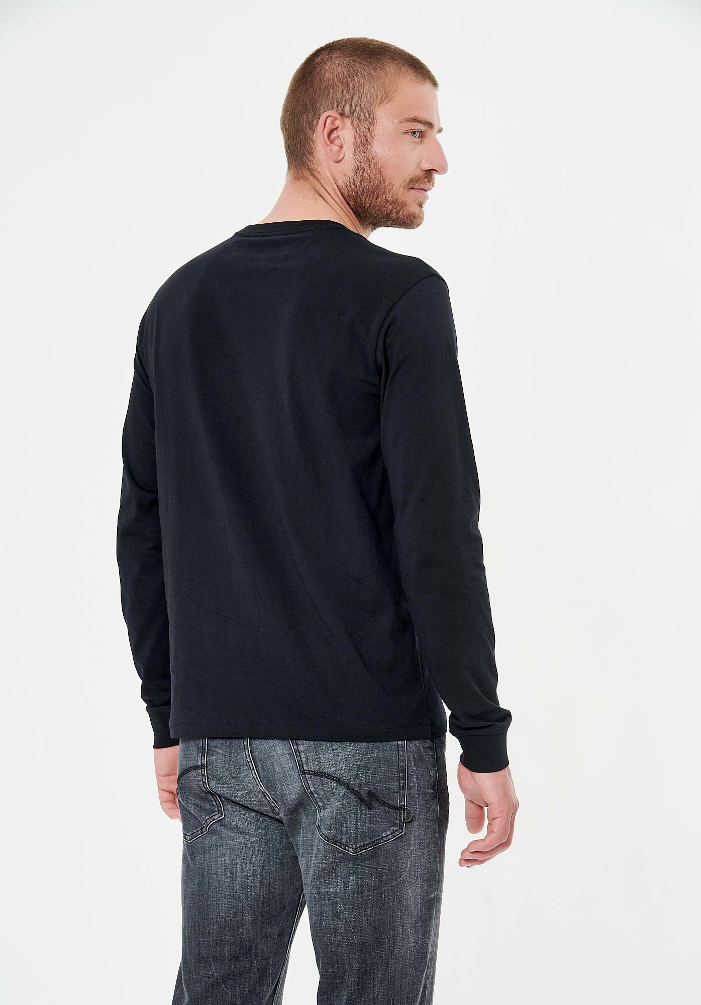 RUDY   T-shirt noir homme 100% coton