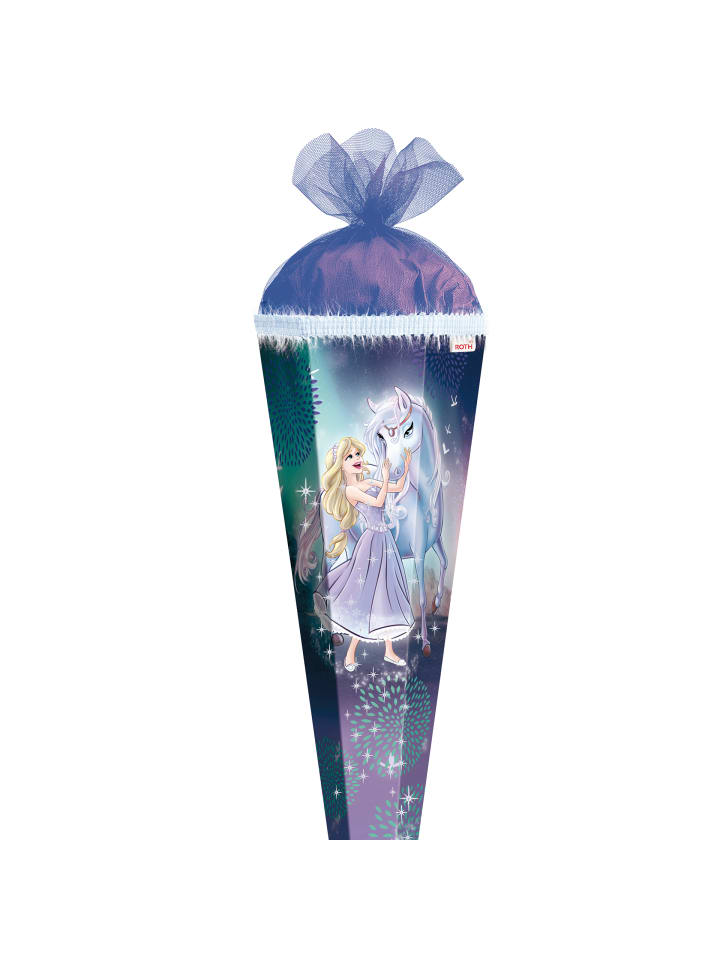 ROTH Schultüte groß Königin im Eis 85 cm, Glitter in Blau günstig kaufen onesize