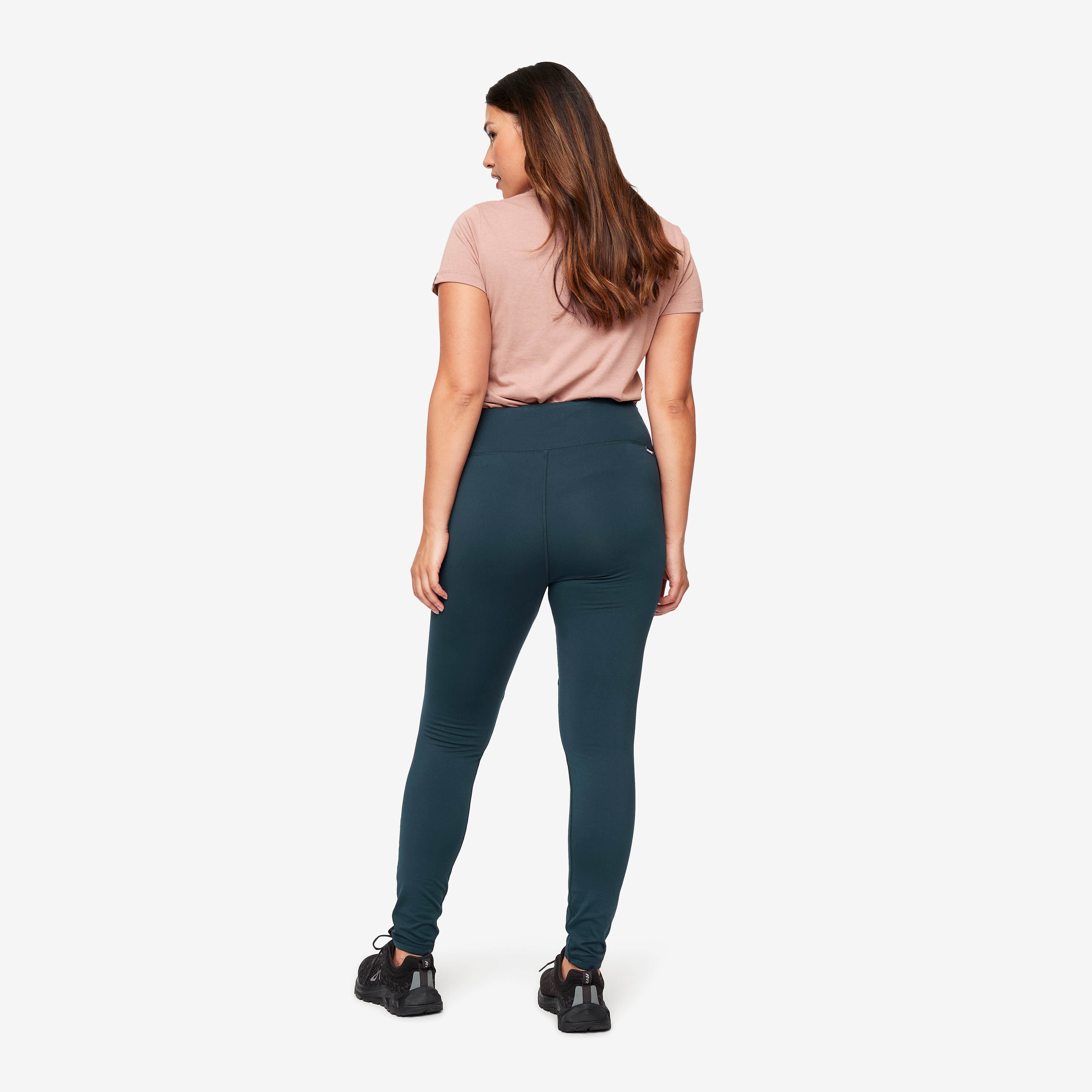 Glacier Fleece Lined Tights Femme Blueberry