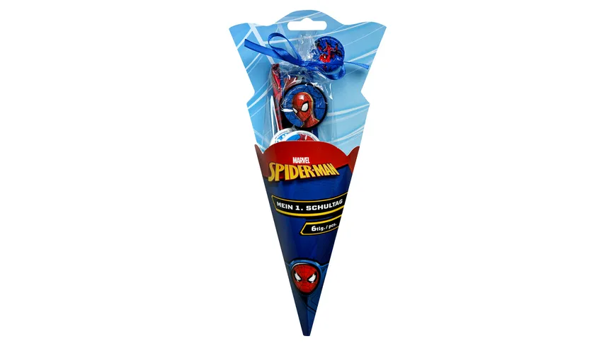 SPIDERMAN Schultüte ca. 30cm gefüllt 6teilig