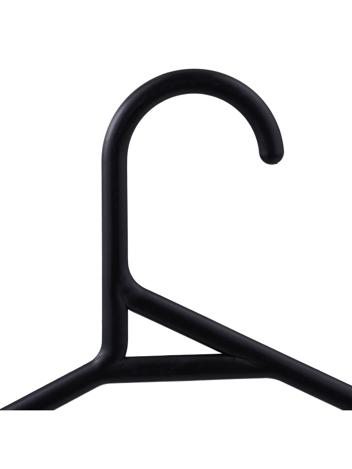 relaxdays 24 x Kleiderbügel in Schwarz günstig kaufen onesize