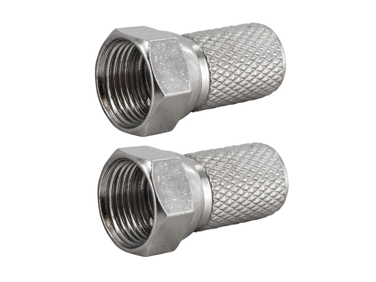 Schwaiger doppelter F-Stecker für Koaxialkabel