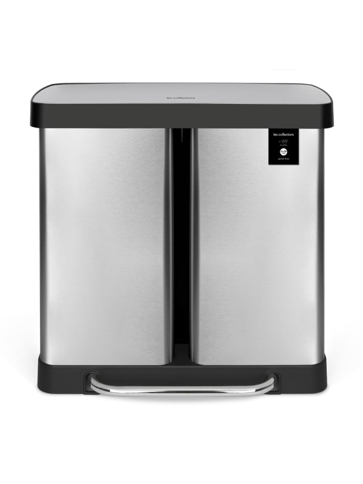 Les collectors Abfalleimer 2x30L N°928 in Silber günstig kaufen onesize