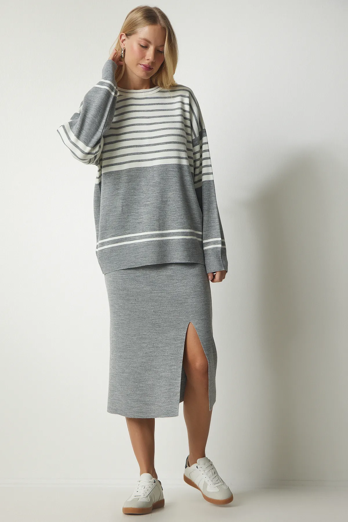 Happiness İstanbul  Zweiteiler - Grau - Regular Fit