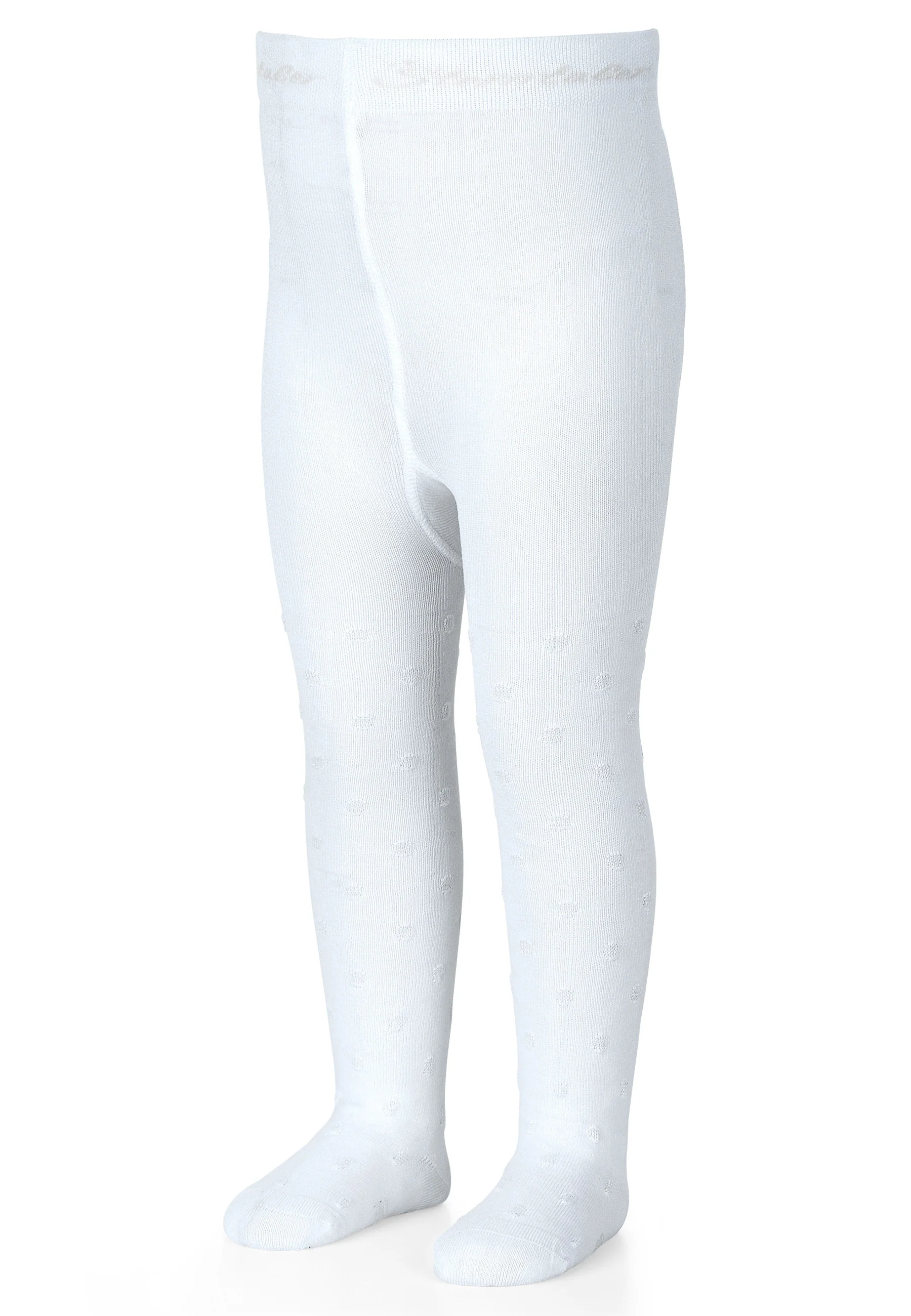 Strumpfhose Sommer mit Motiv Tupfen in weiß