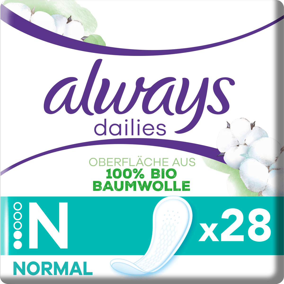 Slipeinlagen Cotton Protection Normal, 28 St