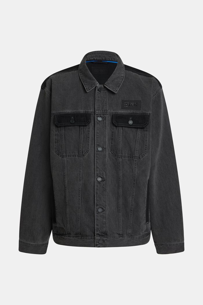 Truckerjacke aus Denim im Oversize-Look