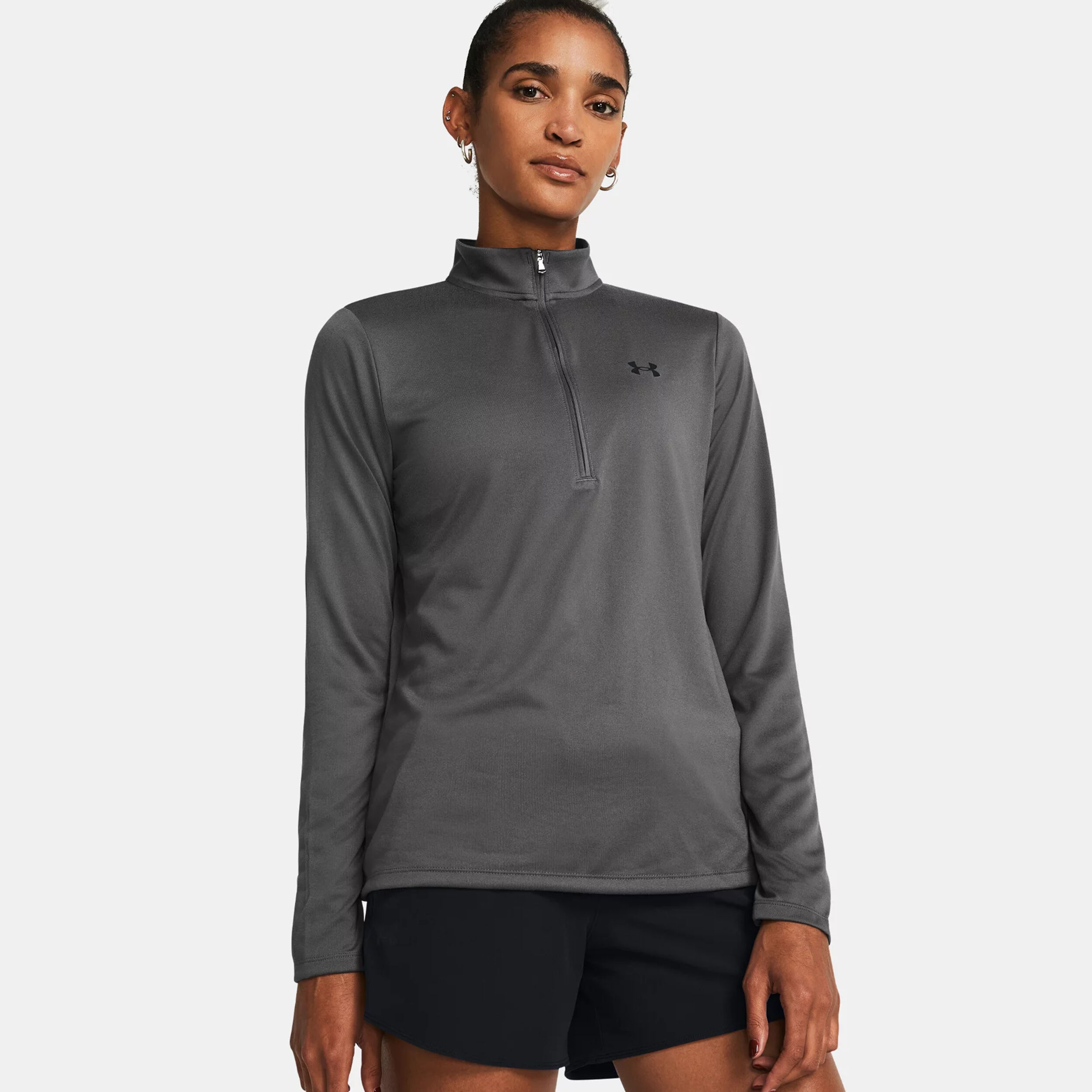 Tech 1/2 Zip Longsleeve Damen - Grau